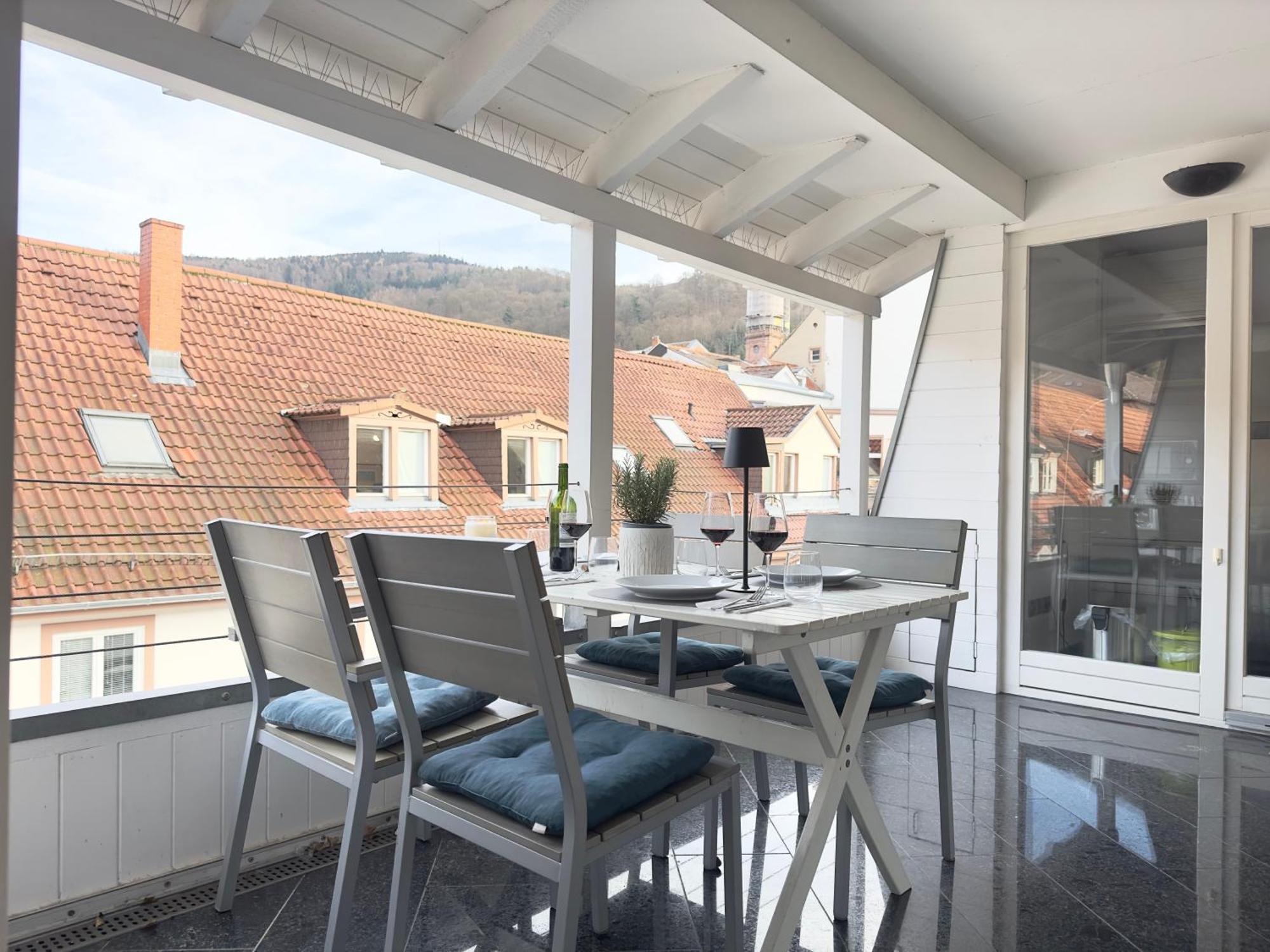 Luxury Old Town Suite - Xxl Terrasse & Xxl Penthouse Heidelberg Dış mekan fotoğraf